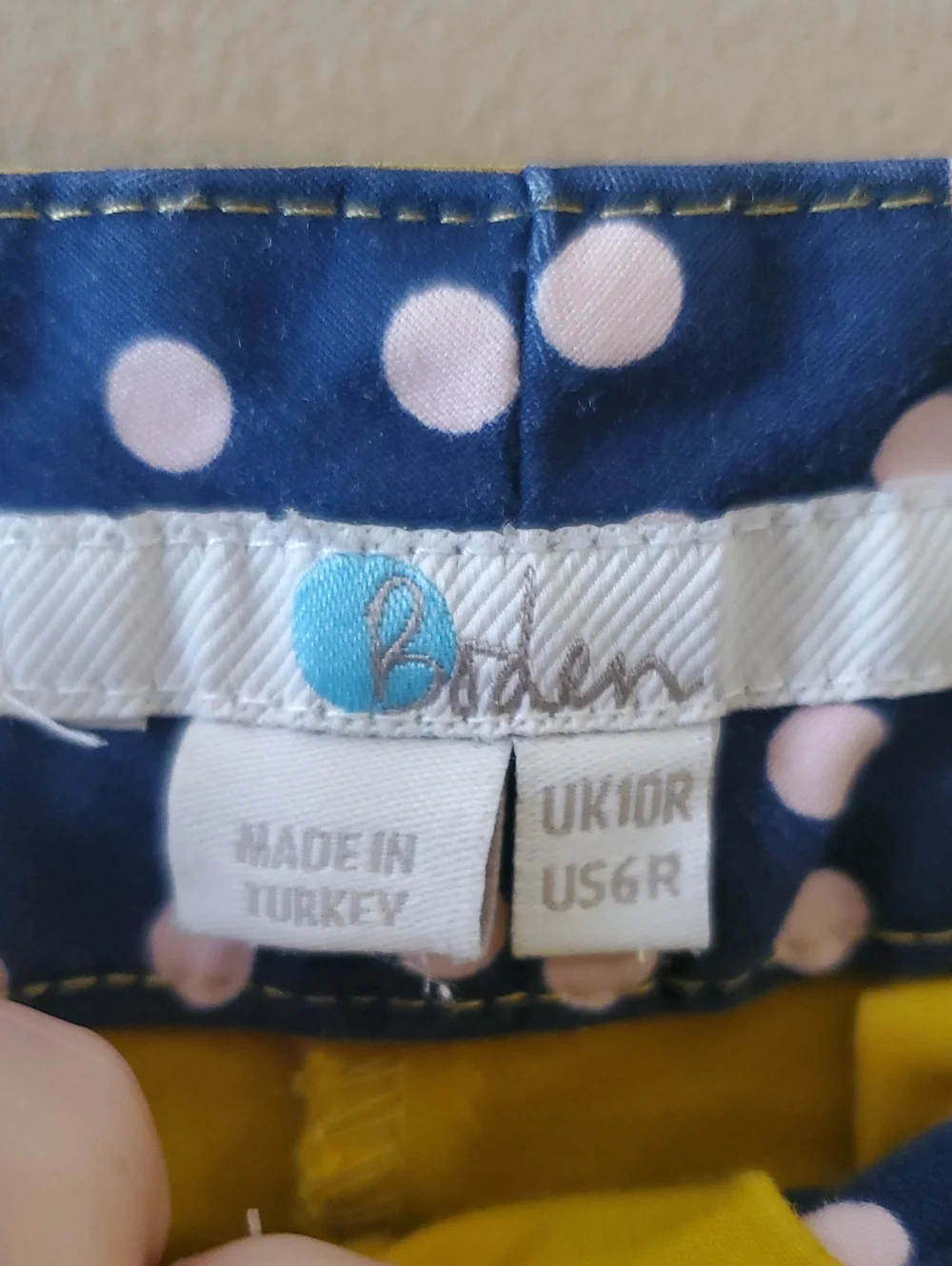 Boden pants mustard
